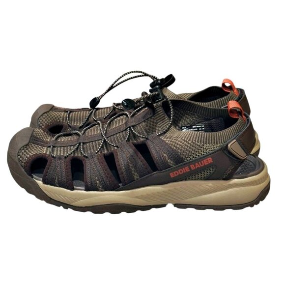 NEW Eddie Bauer Yesler Fisherman Sandals Mens 12M Brown Hiking Outdoor No Box main image 6